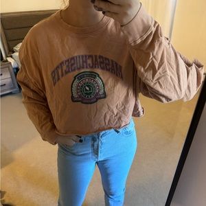 Forever 21 vintage cropped long sleeve